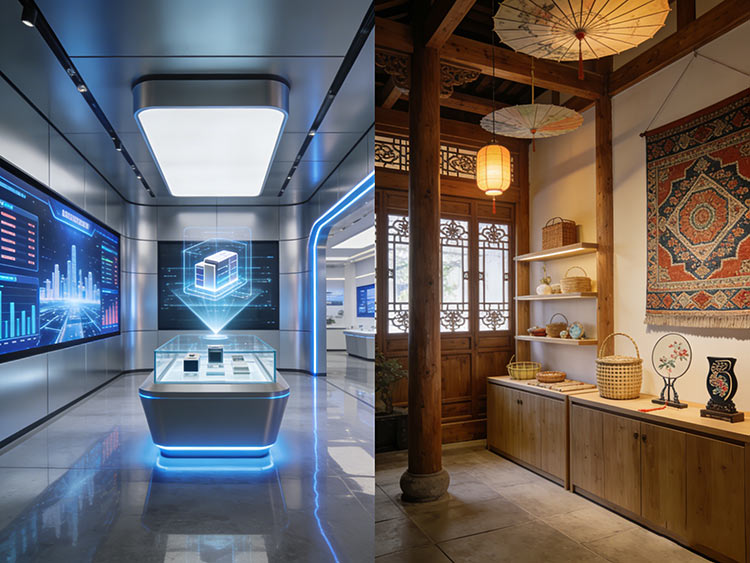 成都企业展厅科技感设计案例