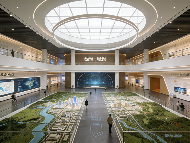 成都展厅设计-成都大型城市规划馆内部设计概念图 成都展厅设计-成都大型城市规划馆内部设计概念图