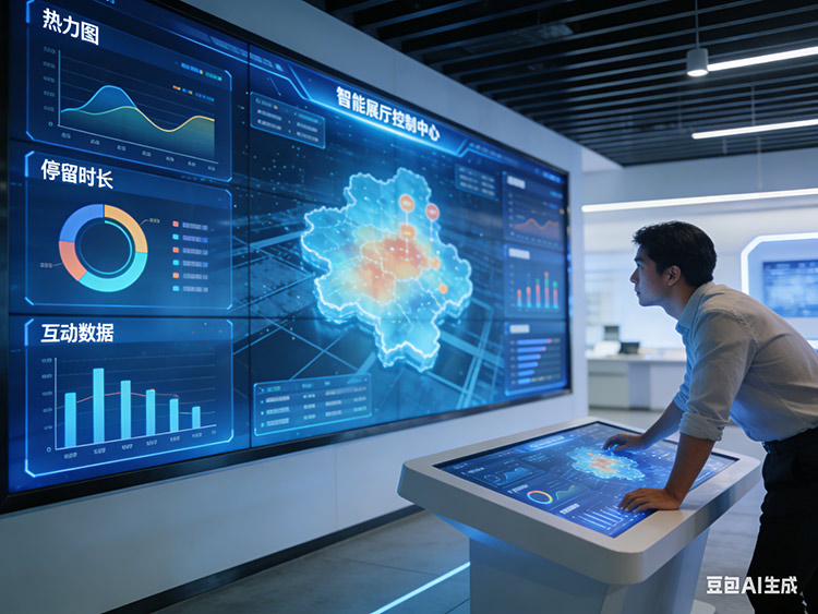 成都展厅设计-智能展厅控制中心大屏